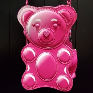 Betsey Johnson Pink XO Candy Viral Gummy Bear Purse Bag, NWT, Adorable!